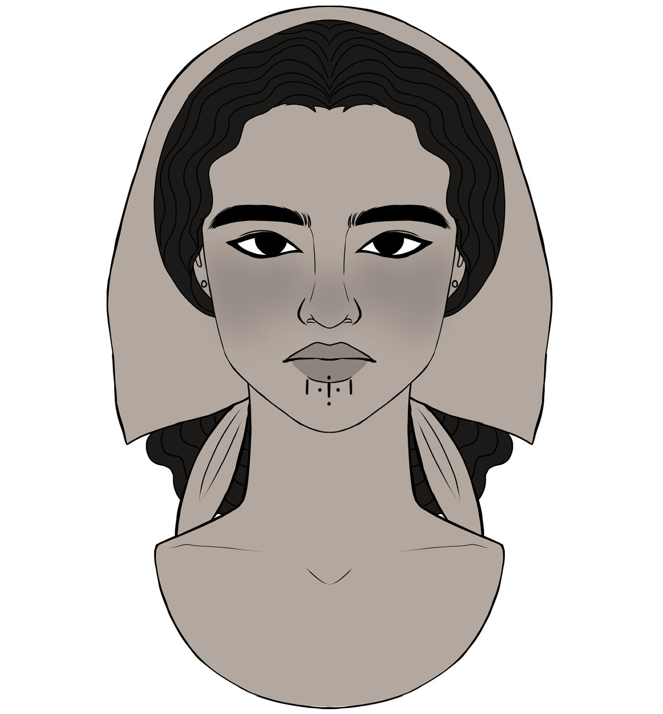 traditional Syrian tattoos.