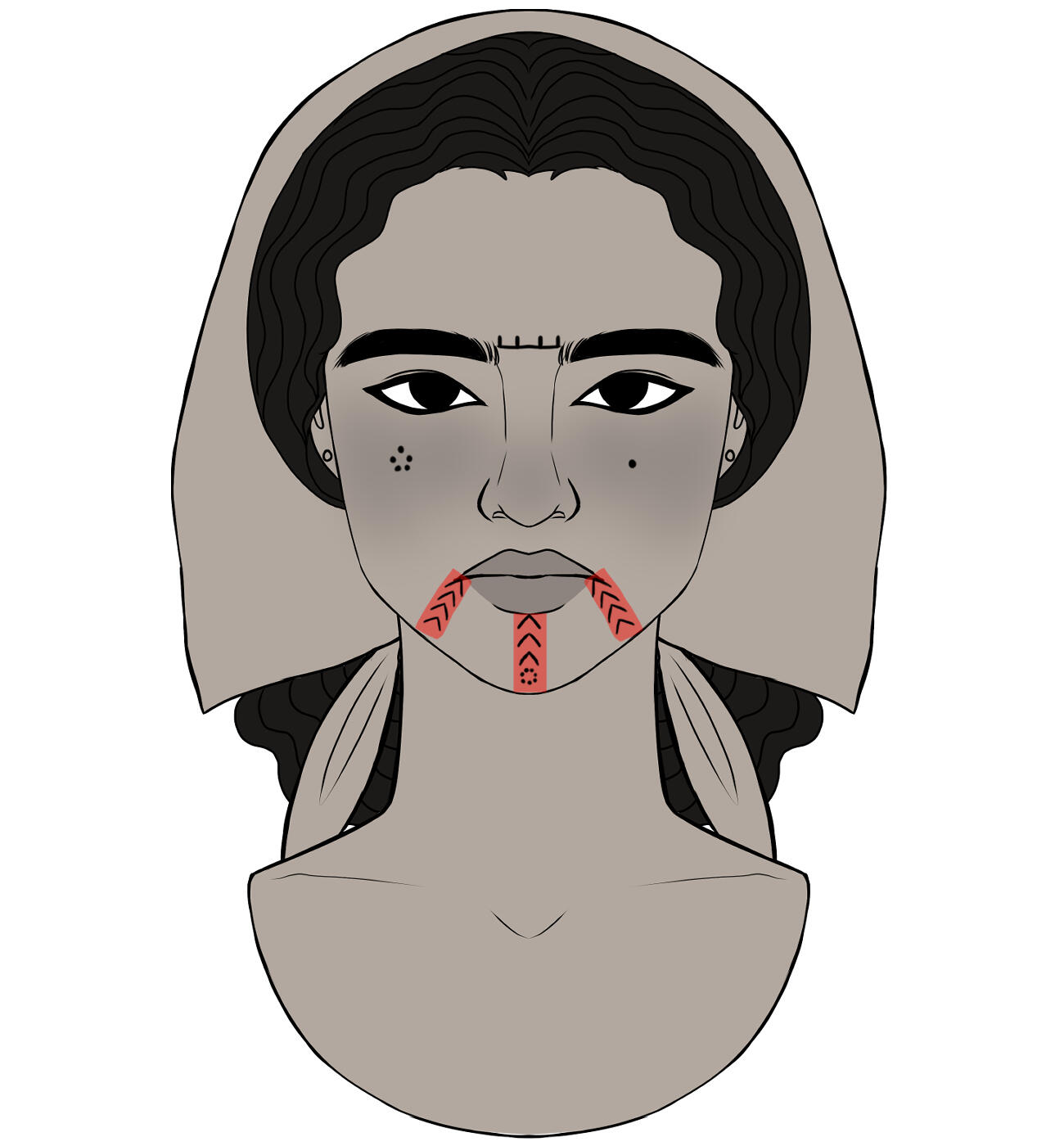 traditional Syrian tattoos.