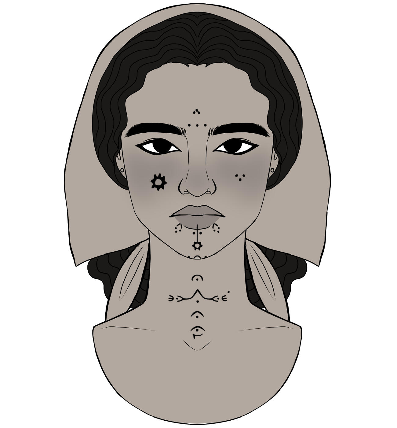 traditional Iraqi tattoos.