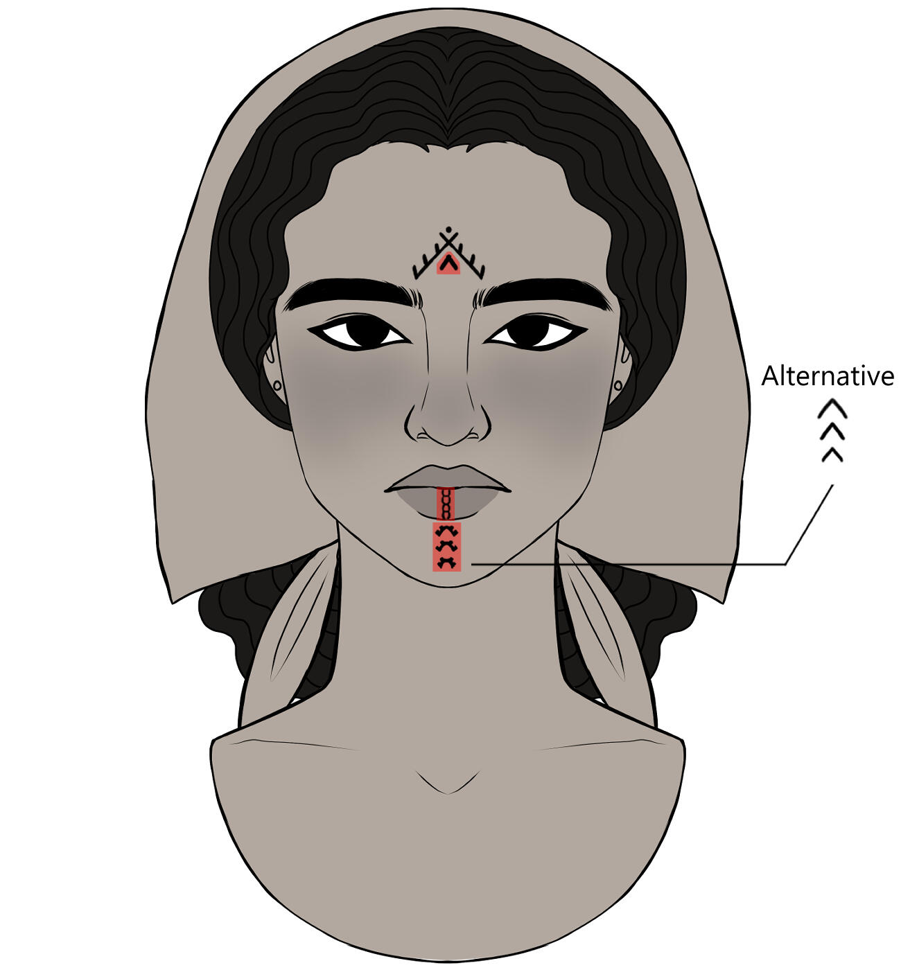 traditional Palestinian tattoos.