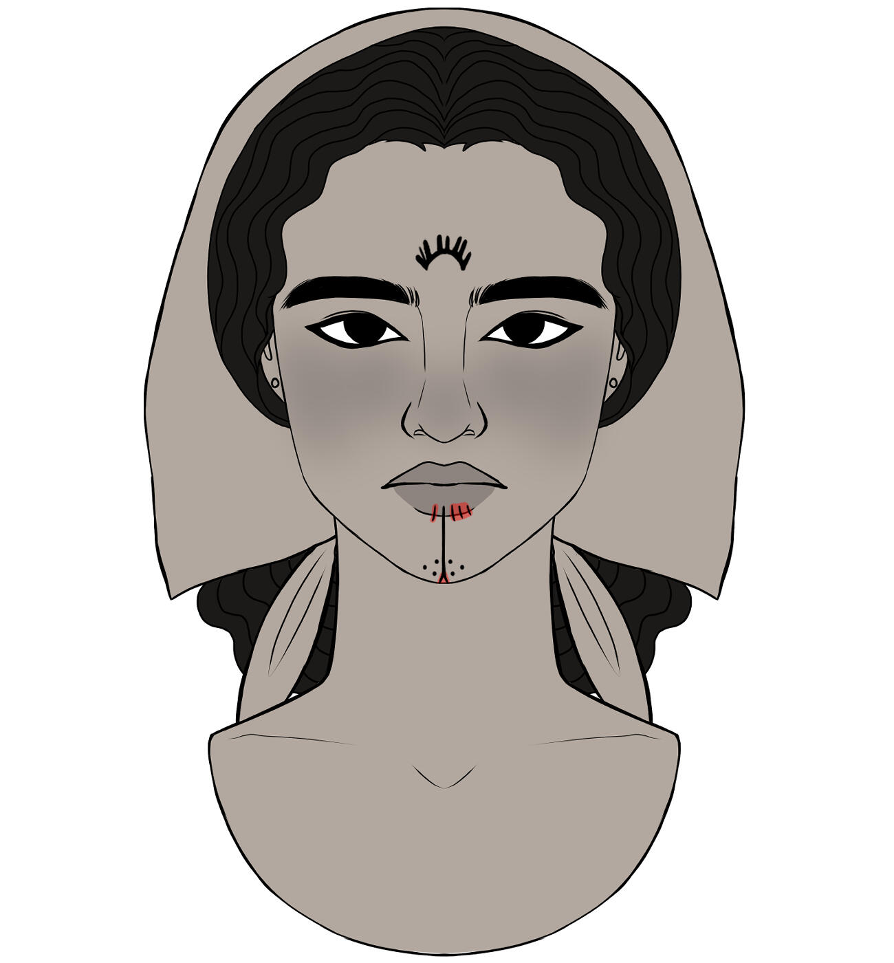 traditional Palestinian tattoos.