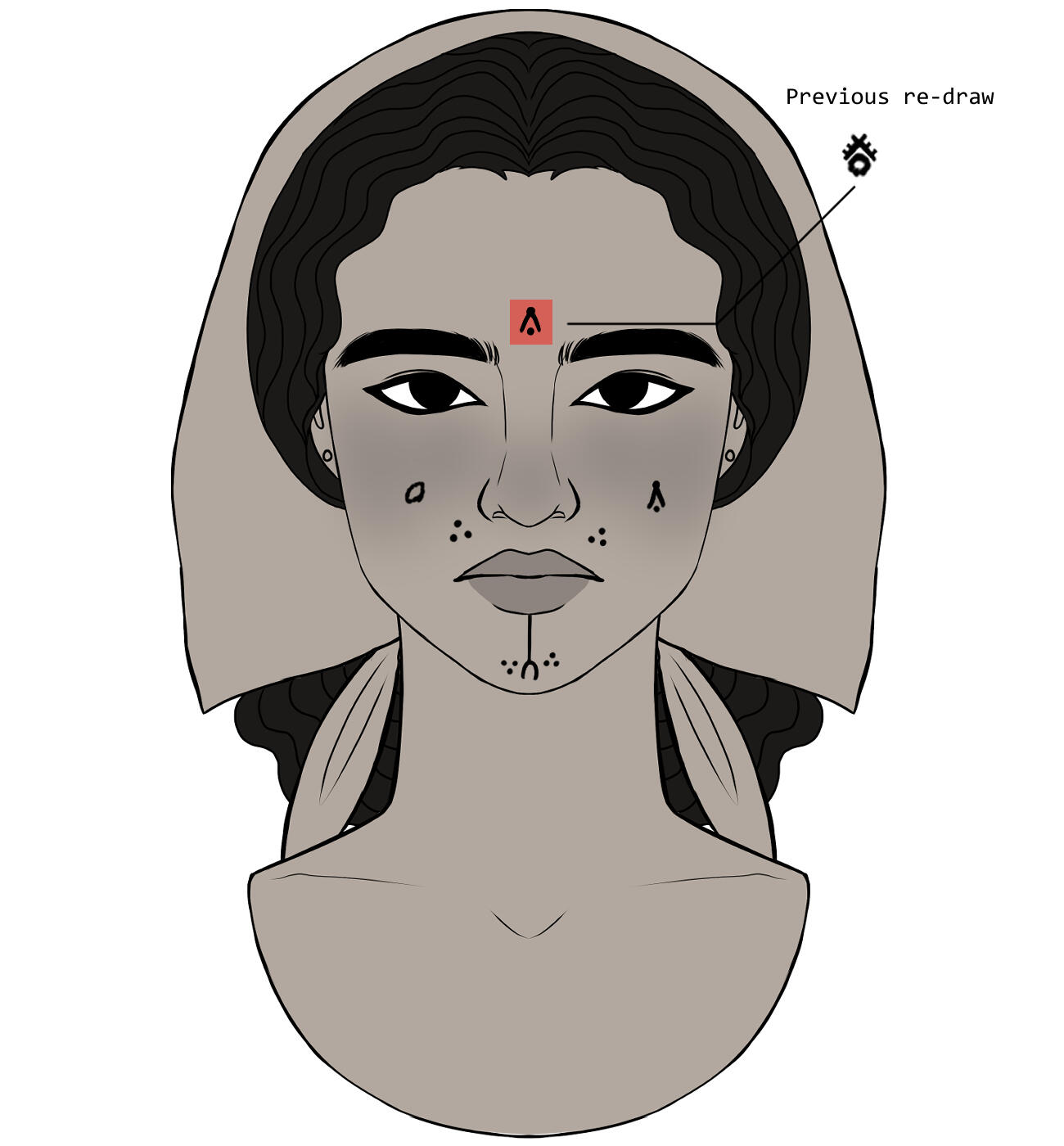 traditional Palestinian tattoos.