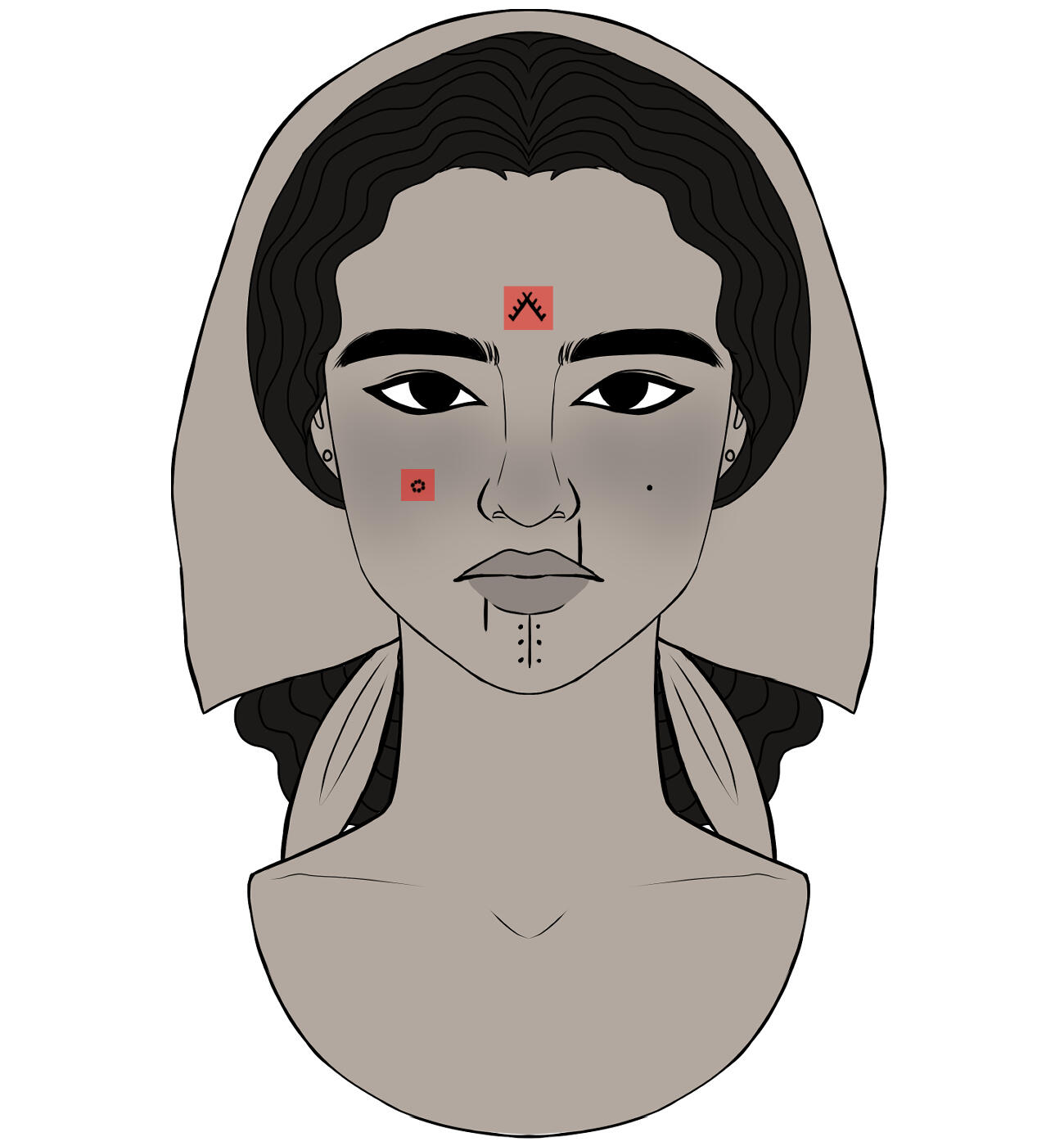 traditional Palestinian tattoos.