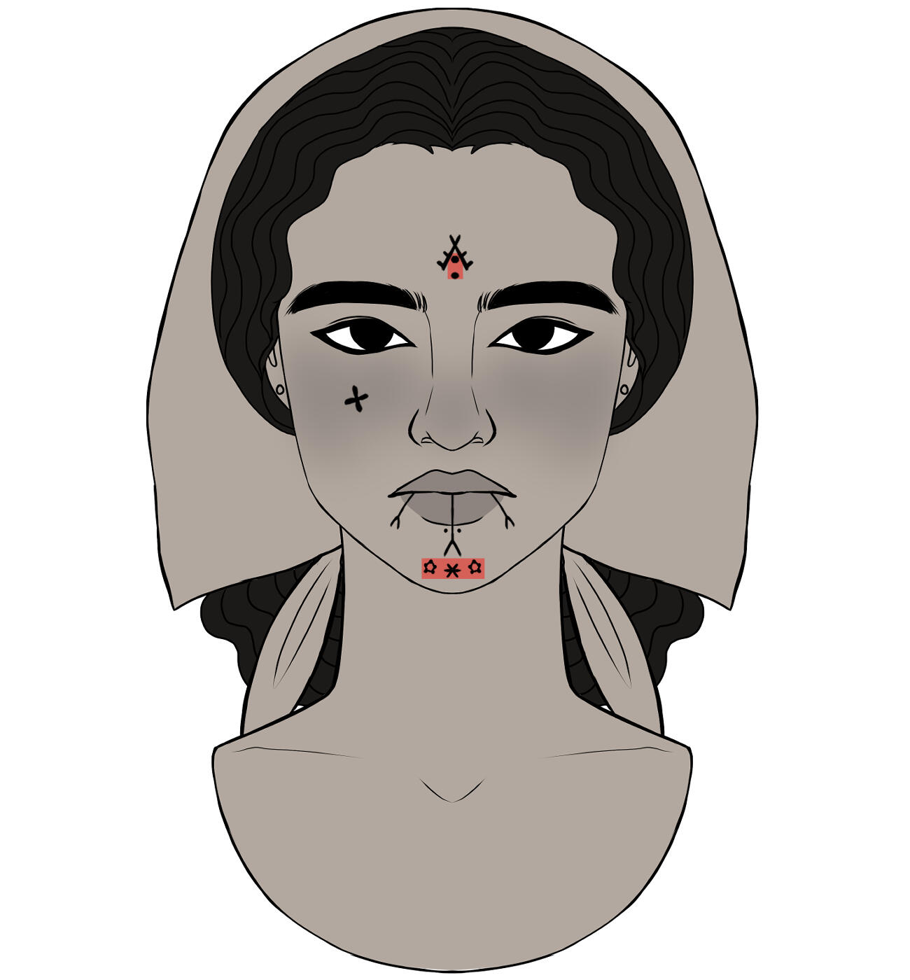 traditional Palestinian tattoos.